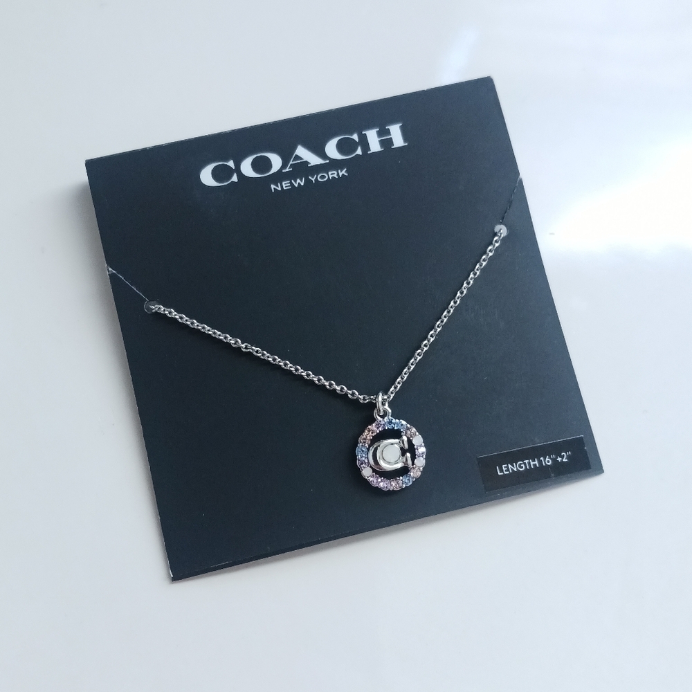 Coach New York Signature C Pastel Gems Necklace